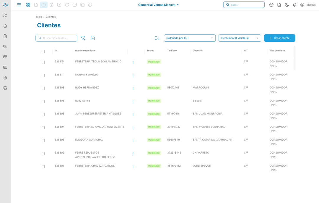 Dashboard mockup